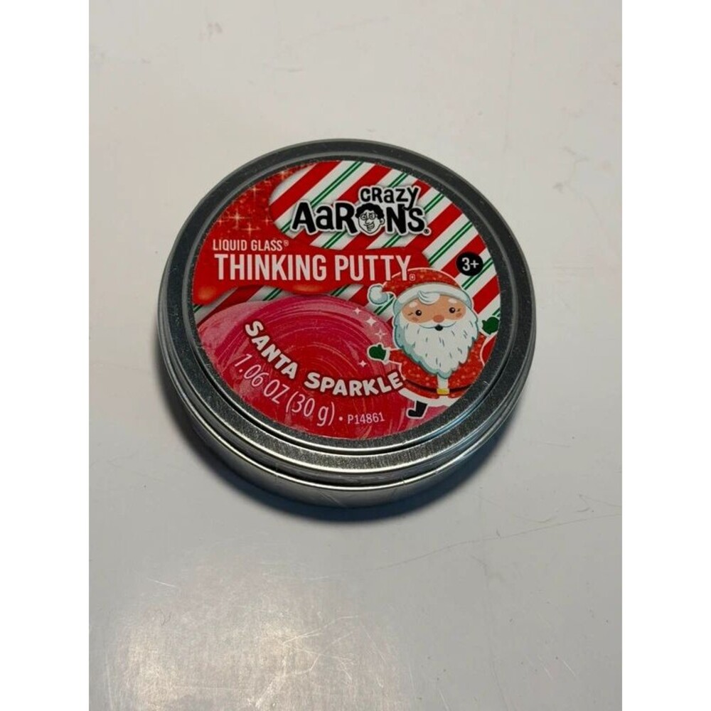 Crazy Aaron’s Thinking Putty Santa Sparkle NWT